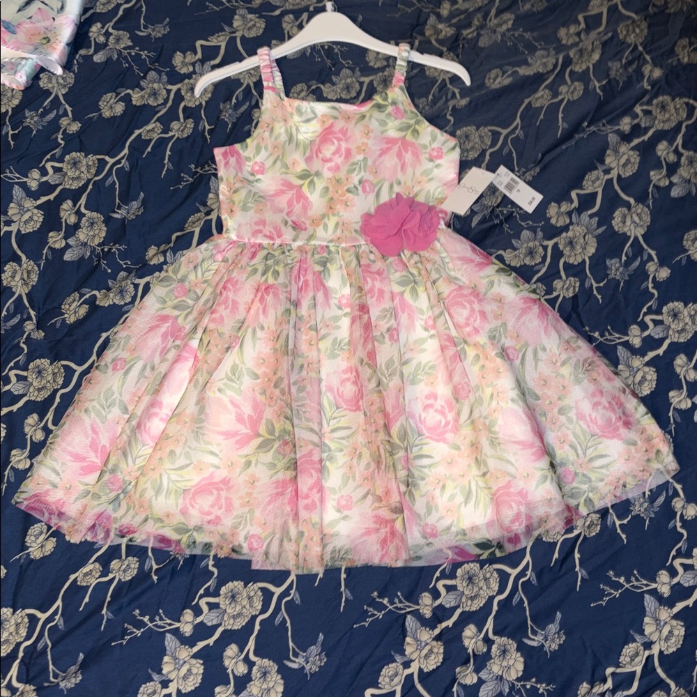 NWT Jessica Simpson Pink and Green Floral Dress